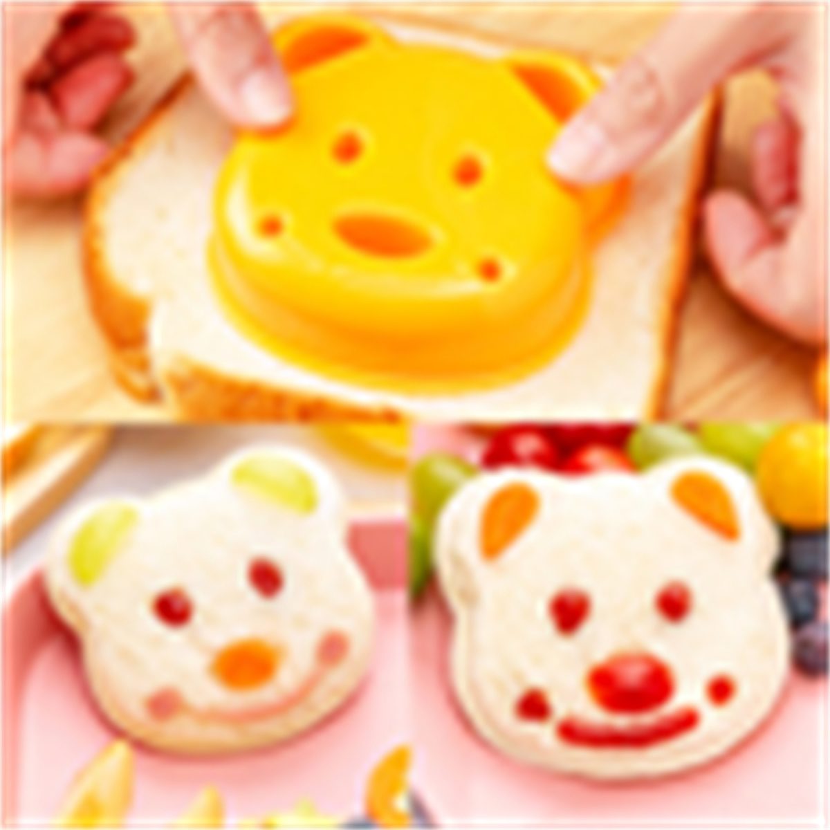 Sandwich Cutters for Kids Lunch LARGE 26 Pcs, Sandwich Maker, Cookie Cutters Set, Vegetable Fruit Cutters Shapes with Food Picks, Dinosaur Mouse Bear Star… - Image 7