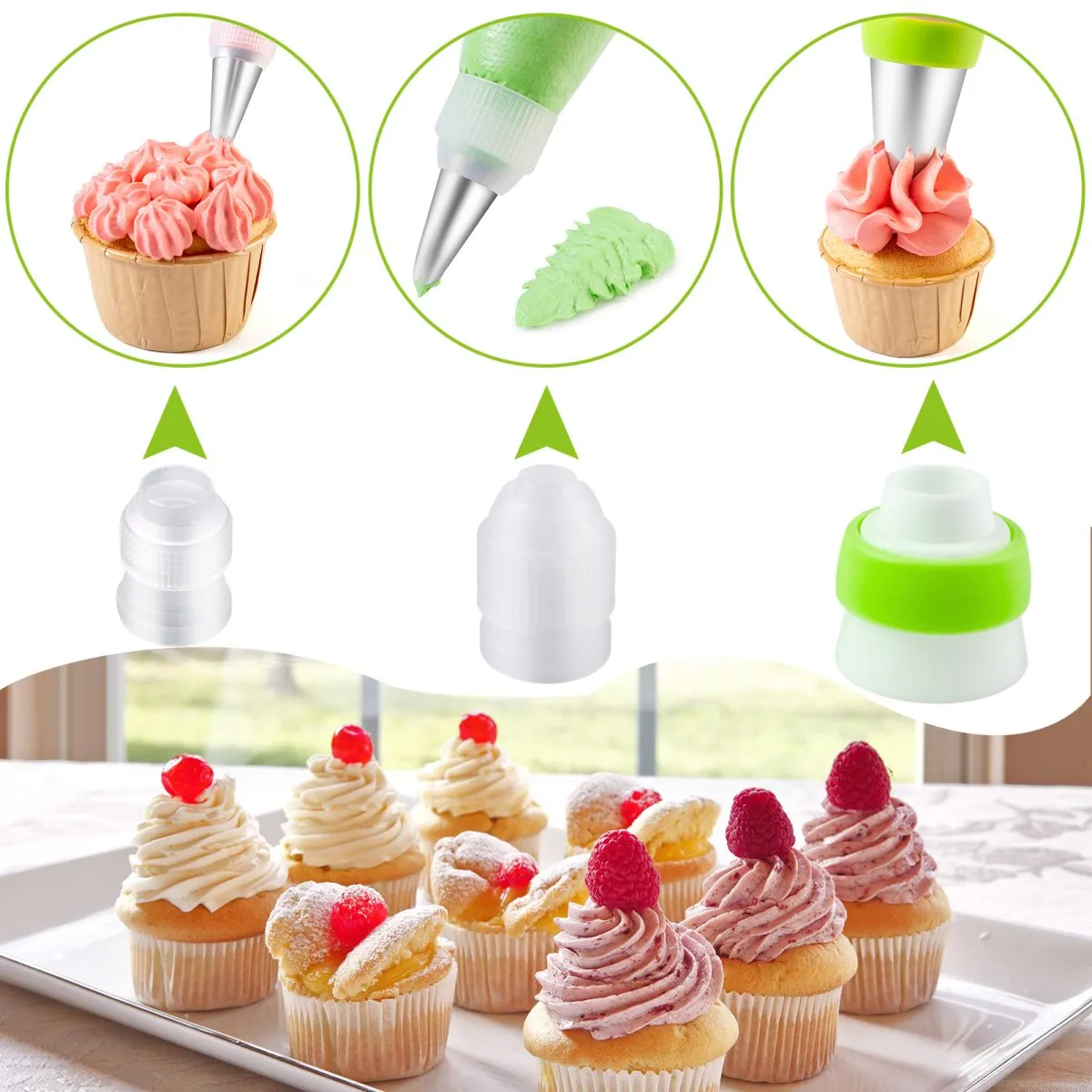 Piping Bags and Tips Sets 75 Pcs, Cake Decorating Supplies Kit for Baking, Pastry Bags and Russian Piping Tips, Baking Supplies for Cake Cupcake Cookies Decoration (75 pcs) - Image 4