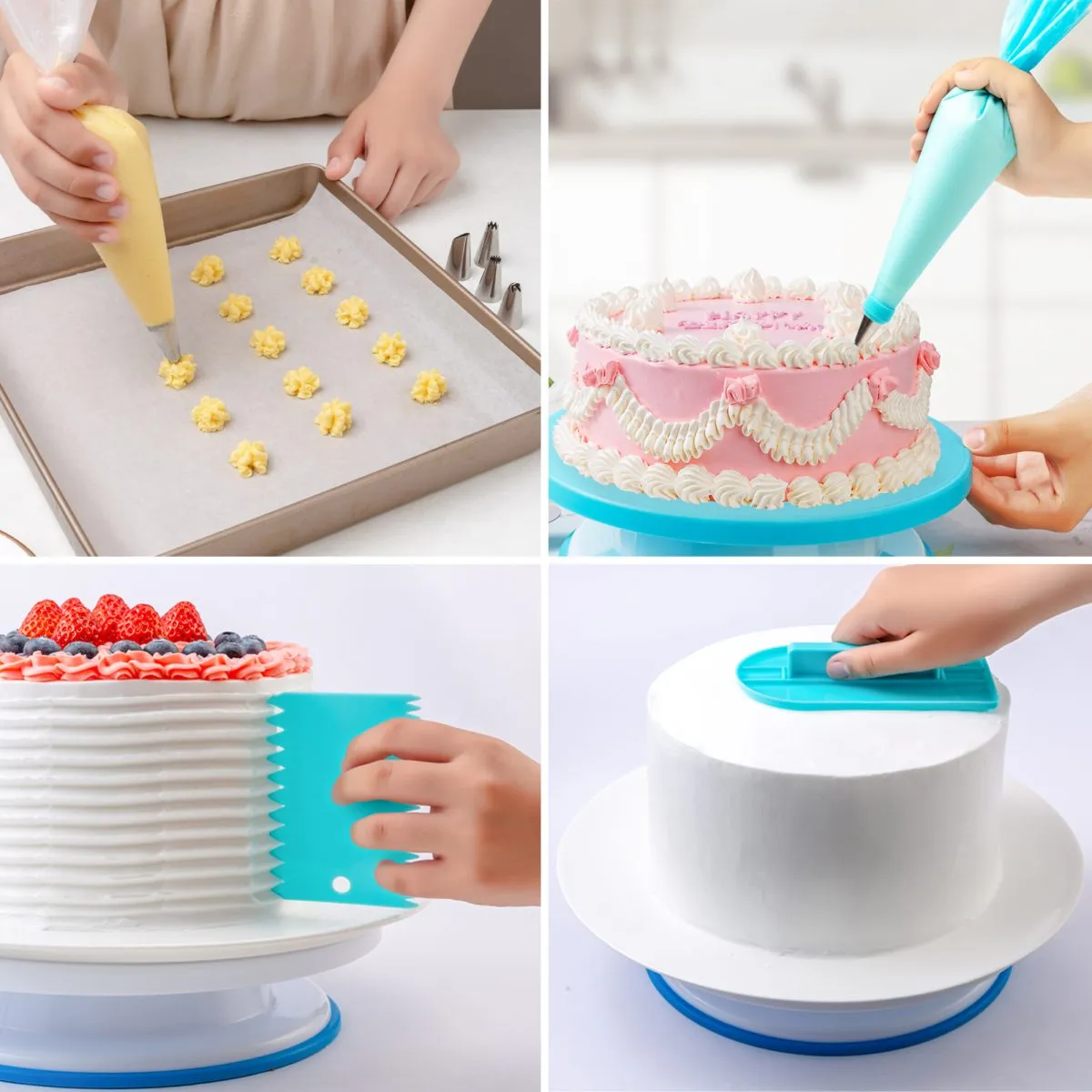 Piping Bags and Tips Sets 75 Pcs, Cake Decorating Supplies Kit for Baking, Pastry Bags and Russian Piping Tips, Baking Supplies for Cake Cupcake Cookies Decoration (75 pcs) - Image 2