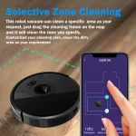 ABIR Robot Vacuum Cleaner X6,Smart Eye System,  6000PA Suction,APP NO-GO Line, Selective Zone Cleaning,Breakpoint Resume - Image 3