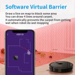ABIR Robot Vacuum Cleaner X6,Smart Eye System,  6000PA Suction,APP NO-GO Line, Selective Zone Cleaning,Breakpoint Resume - Image 4