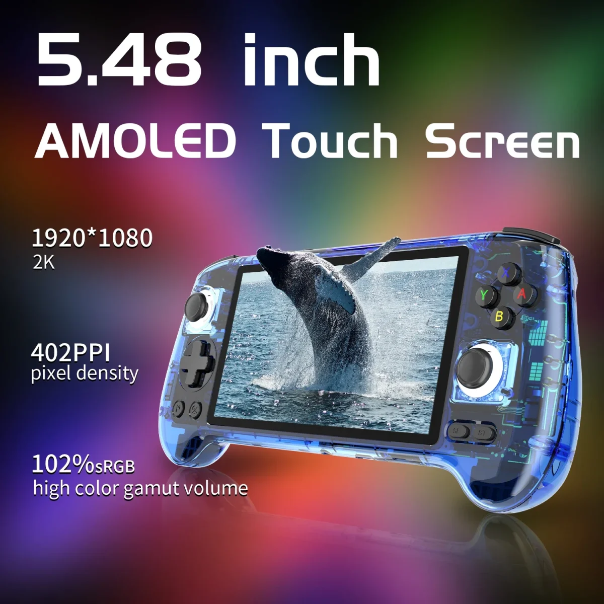 ANBERNIC RG556 Handheld Game Console Android 13 Unisoc T820 5.48-inch AMOLED Screen 5G WIFI Bluetooth 5500mAh PSP PS2 Games - Image 2