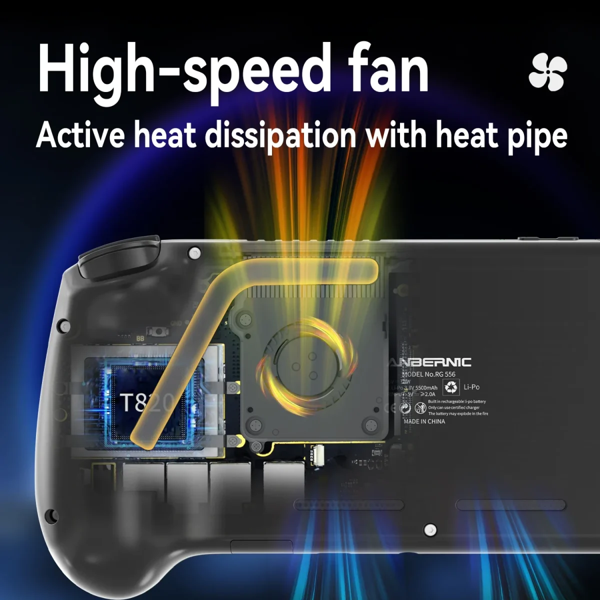 ANBERNIC RG556 Handheld Game Console Android 13 Unisoc T820 5.48-inch AMOLED Screen 5G WIFI Bluetooth 5500mAh PSP PS2 Games - Image 4