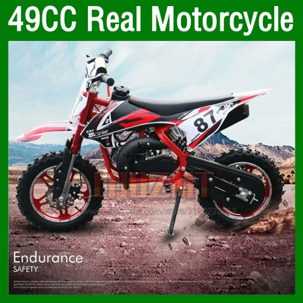 ATV off-road Superbike Mini Motorcycle 2-Stroke 49CC Mountain Gasoline Scooter Small Buggy Motor Bikes Children Racing Motorbike