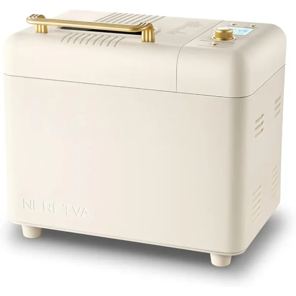 Bread maker, 15 in 1 2-pound automatic bread maker with gluten free dough setting, automatic nut dispenser