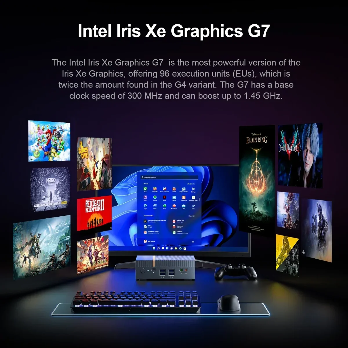 Chatreey IT12 Mini PC  Intel Core i7 1360P i9 13900H Gaming Desktop Computer 2x2.5G Ethernet PCIe 4.0 Wifi 6 Thunderbolt 4 - Image 4