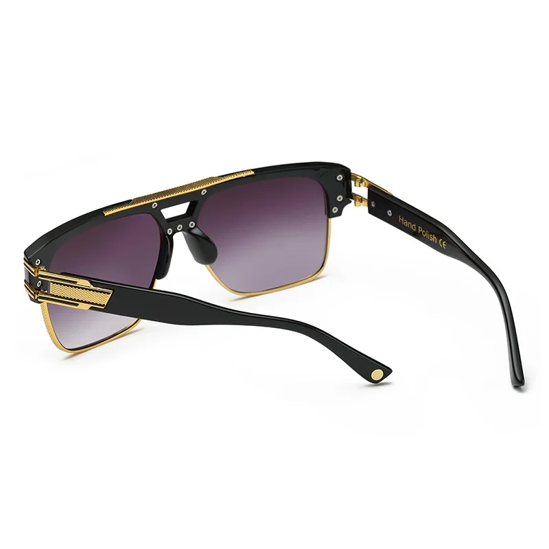 Classic Luxury Men Sunglasses Glamour Fashion Brand Sun Glasses For Women Mirrored Retro Vintage Square Designer Shades - Image 5