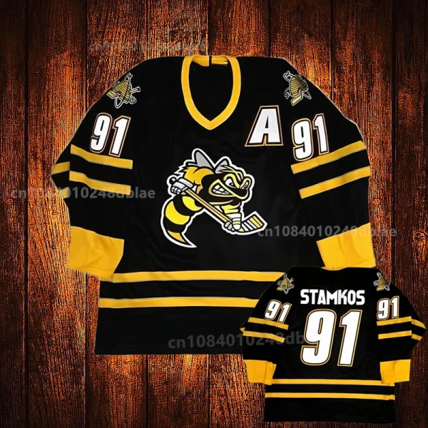 Custom Vintage Sarnia Sting 91 steven stamkos Embroidery Stitched ice Hockey Jersey Youth Kids Adult Any Size And name