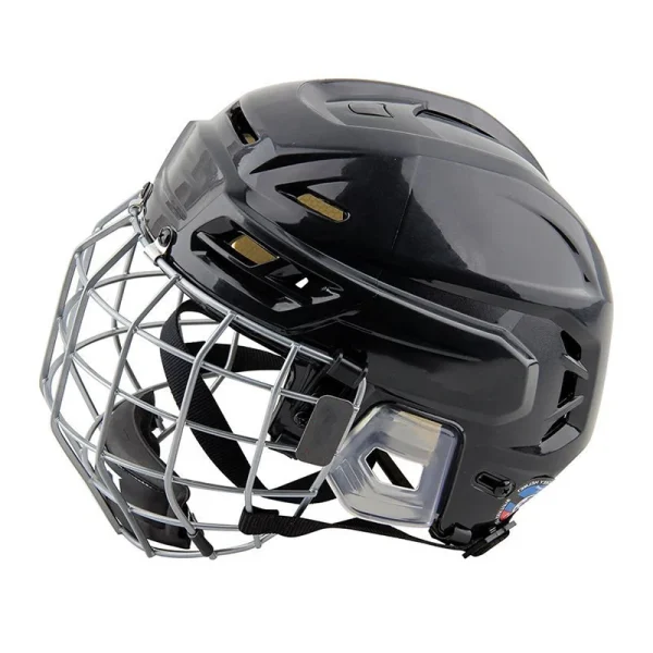Ice Hockey Helmet Tactical Sports Rugby Adjustable Hockey Helmet Full Face Adult Safety Top Equipment Face Protective Equipment