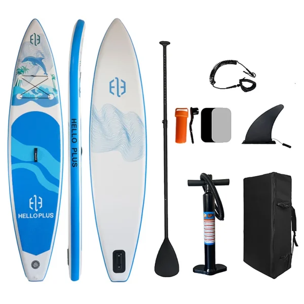 Inflatable Stand Up Paddle Board 3.5m PVC Surfboard for Adults - Stable Versatile and Portable for Surfing Racing Surf Board