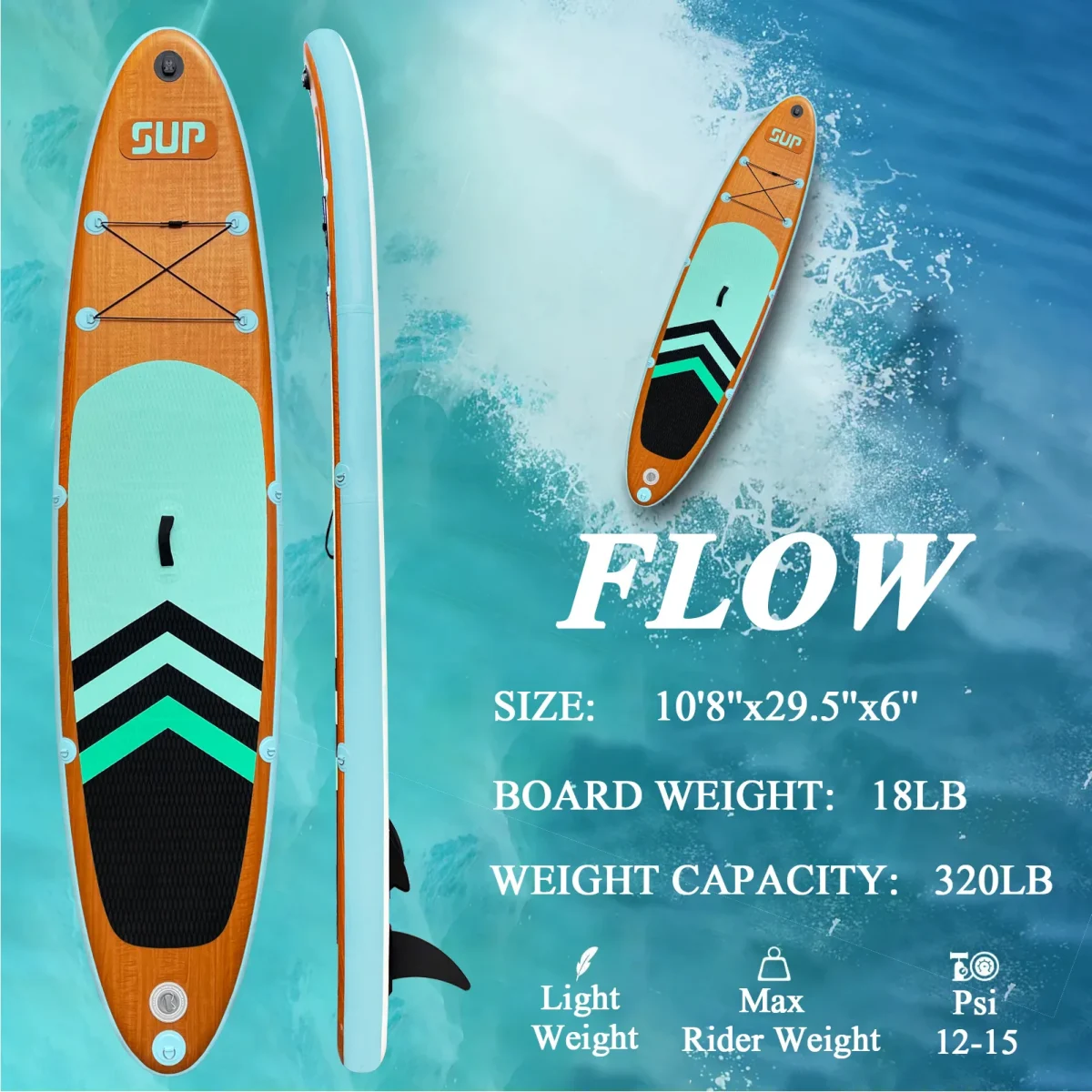 Inflatable Stand Up Paddle Board for Adults Premium PVC Surfboard for Ultimate Surfing Experience Racing Fishing Yoga Surf Board - Image 2