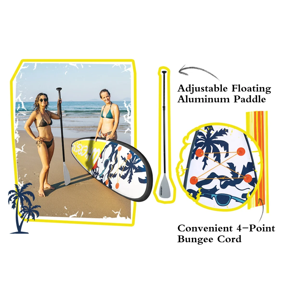 Inflatable Stand Up Paddleboard SUP Board 6 Inch Thick SUP Surfboard Surf Set Beach Water-skiing Surfboard Pulp Board Surfing - Image 5