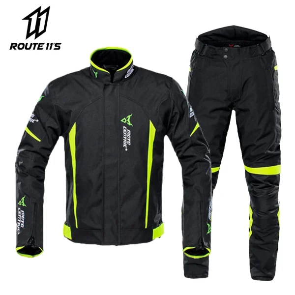 Men Woman Summer Style Breathable Motorcycle Jacket Motorbike Riding Reflective Coat Moto Jacket +Pants Riding Racing Moto Suit
