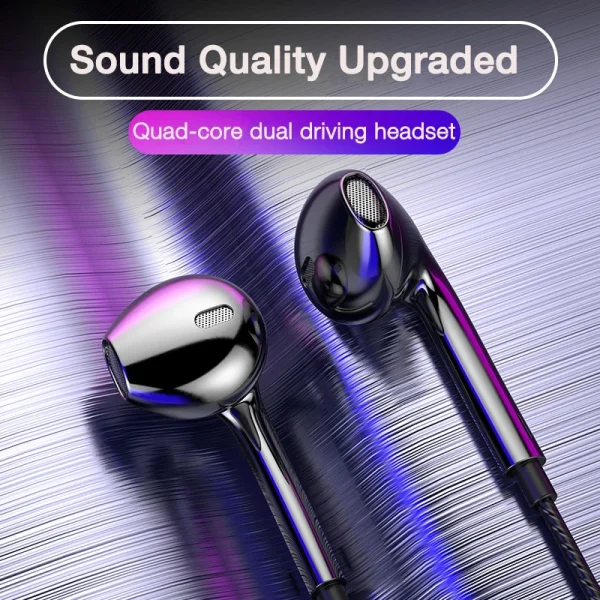 Olaf 3.5mm In-ear Headphone Bass Stereo Headset Wired Earphones with Microphone Sports Wire-Control Headset  For Samsung Xiaomi