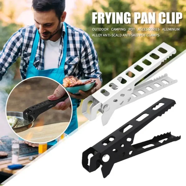 Pot Lifter Ultralight Outdoor Camping Pot Gripper Clamp Pan Gripper Hot Dish Plate Holder for Outdoor Cooking Camping Picnic BBQ