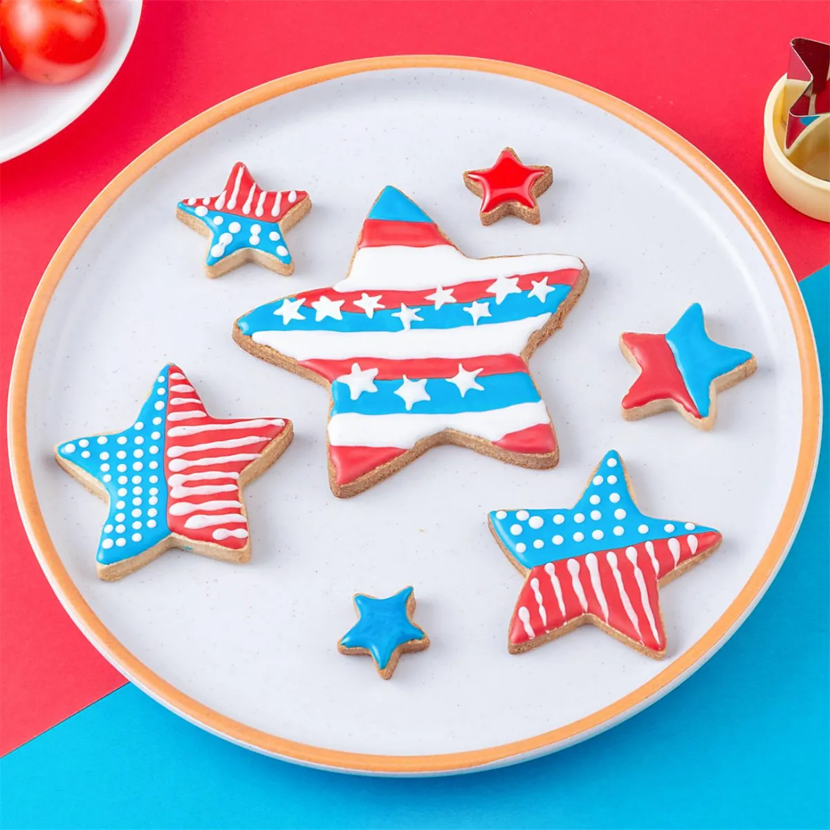 Star Cookie Cutters 4 Pcs, Sandwich Cutter for Kids Lunch, Vegetable Fruit Cutters Shapes, Stainless Steel Biscuit Cutters for Children Boys Girls… - Image 7