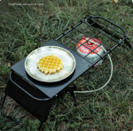 Outdoor Folding Table Camping Scalable Grid Table Hiking Backpacking Mini Stove Stand Adjustable Height Metal Table - Image 3