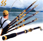 Sougayilang 2.1M 2.4M 2.7M 3.0M Spinning Fishing Rod Ultralight Carbon Fiber Portable Telescopic Fishing Pole for Trout Carp