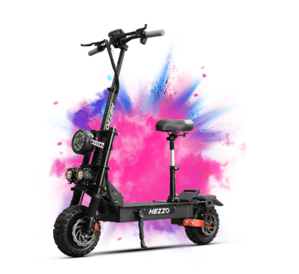 HEZZO 60V 6000W 45Ah NFC Electric Scooter Dual Motors Escooter Powerful Off Road Folding Moped Scooter US EU Warehouse Free Ship