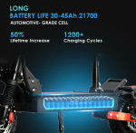 HEZZO 60V 6000W 45Ah NFC Electric Scooter Dual Motors Escooter Powerful Off Road Folding Moped Scooter US EU Warehouse Free Ship - Image 2