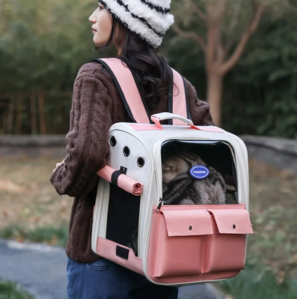 Pet Bag Cat Carrier Backpack High Quality Outdoor Breathable Portable Cat Cage Kitten Bag Dog Carriers Cat Accessories