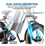 Coswheel M20 Electric Bike Electrical bicycle for adult 1000W Ebike 20 Inch Tire 48V 20AH Battery Outdoor Road Snow Bike Cargo - Image 3