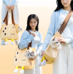 Canvas Pet Shoulder Bag Portable Travel Cats and Dogs Bag Breathable Outdoor Carrier Bag for Small Pet Kitten and Puppy Supplies - Image 6