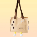 Canvas Pet Shoulder Bag Portable Travel Cats and Dogs Bag Breathable Outdoor Carrier Bag for Small Pet Kitten and Puppy Supplies - Image 7