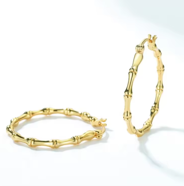Factory Wholesale 925 Silver Exaggerated Large Hoop Earrings For Women Simple Round Circle Earrings