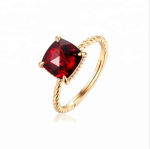 Natural big gemstone women jewelry gold vermeil Sterling silver citrine ring - Image 5