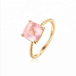 Natural big gemstone women jewelry gold vermeil Sterling silver citrine ring - Image 4