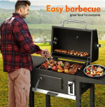 BBQ Courtyard Barbecue Stove Outdoor Barbecue Rack, Thickened Large Barbecue Stove Smoked Barbecue Stove Camping