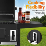 BBQ Courtyard Barbecue Stove Outdoor Barbecue Rack, Thickened Large Barbecue Stove Smoked Barbecue Stove Camping - Image 4