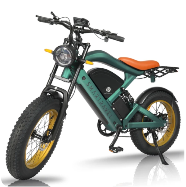SMARTRAVEL ZM22 48V 1200W Electric Bike with GPS bluetooth App 20inch Fat Tire ebike Mountain Snow electric Bicycle