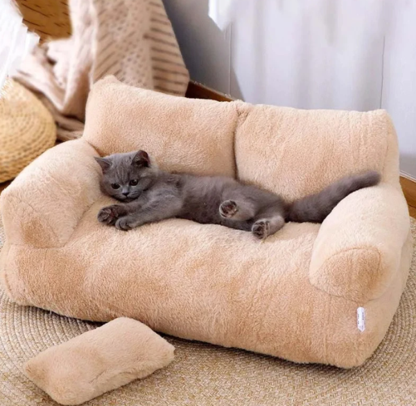 Luxury Cat Bed Sofa Winter Warm Cat Nest Pet Bed for Small Medium Dogs Cats Comfortable Plush Puppy Bed Pet Supplies