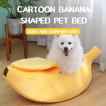 Banana Cat Bed House Funny Cute Cozy Cat Mat Beds Warm Durable Portable Pet Basket Kennel Dog Cushion Cat Supplies Multicolor - Image 2
