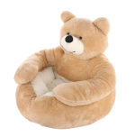 Semi-Enclosed Bear Pet Dog Bed Ultra Soft Cat Bed Detachable Plush Puppy Bed Winter Warm Sleeping Bed Mat Pet Product - Image 7