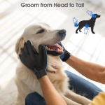 Pet Grooming Gloves Cat Brushes for Gentle Shedding Efficient Pets Hair Remover Mittens - Dog Washing Gloves Cats & Horses