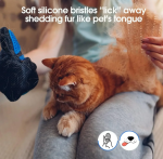 Pet Grooming Gloves Cat Brushes for Gentle Shedding Efficient Pets Hair Remover Mittens - Dog Washing Gloves Cats & Horses - Image 3