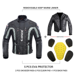 Reflective Motorcycle Jacket Men's Biker Jacket Anti-Fall Motorcycle Protection Equipment Waterproof Motocross Clothing M-3XL - Image 2