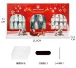 Christmas nail suit 72 pieces combination long ladder Ballet nail Cross border festive nail decoration nail patch - Image 3