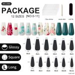 Christmas nail suit 72 pieces combination long ladder Ballet nail Cross border festive nail decoration nail patch - Image 2