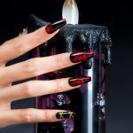 Halloween Christmas wear nails and nails fake nail nail nail nail nail nail nail set 72 pieces with jelly glue