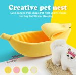 Banana Cat Bed House Funny Cute Cozy Cat Mat Beds Warm Durable Portable Pet Basket Kennel Dog Cushion Cat Supplies Multicolor